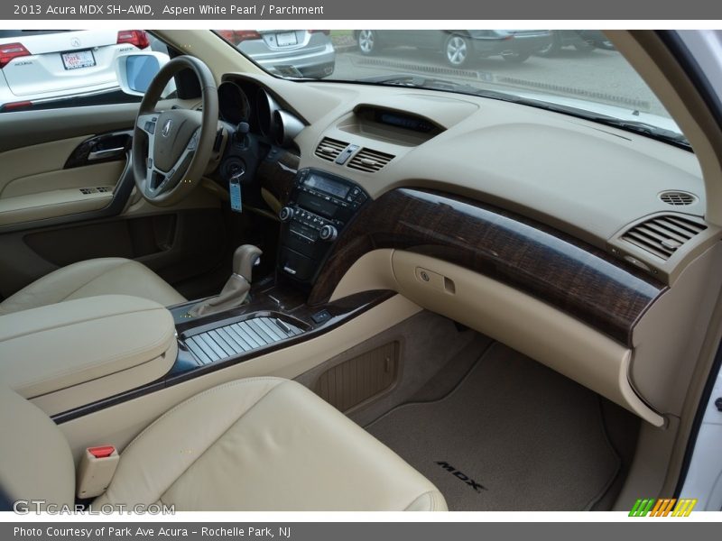 Aspen White Pearl / Parchment 2013 Acura MDX SH-AWD