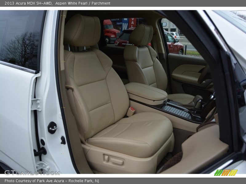 Aspen White Pearl / Parchment 2013 Acura MDX SH-AWD