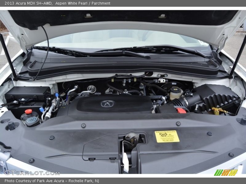 Aspen White Pearl / Parchment 2013 Acura MDX SH-AWD