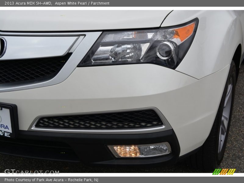 Aspen White Pearl / Parchment 2013 Acura MDX SH-AWD