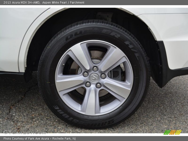 Aspen White Pearl / Parchment 2013 Acura MDX SH-AWD