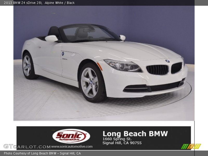 Alpine White / Black 2013 BMW Z4 sDrive 28i