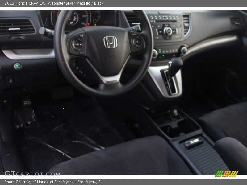 Alabaster Silver Metallic / Black 2013 Honda CR-V EX