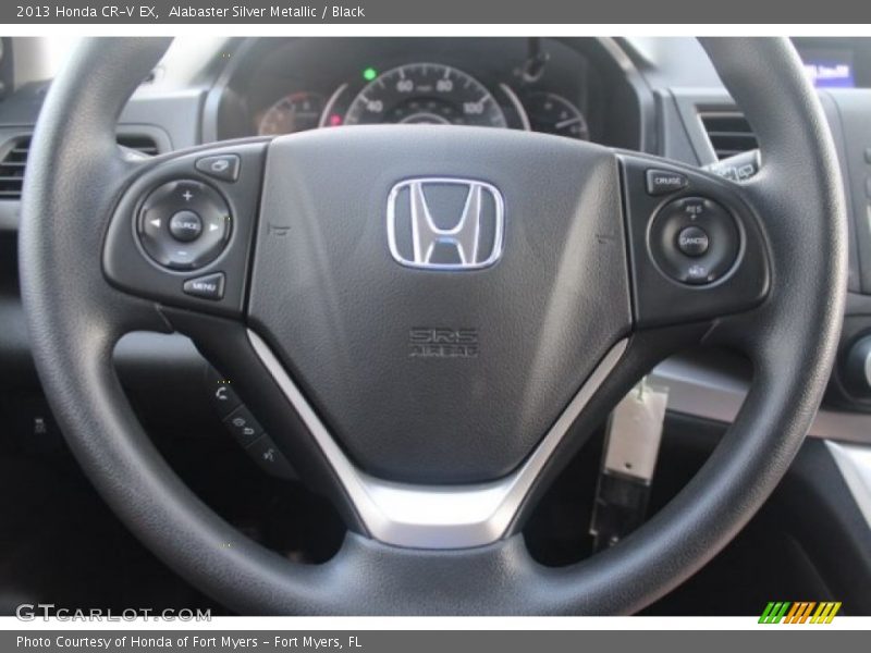 Alabaster Silver Metallic / Black 2013 Honda CR-V EX