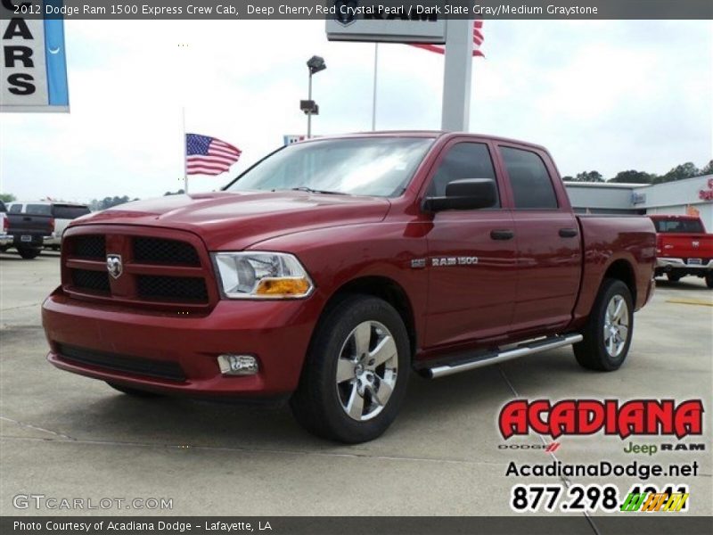 Deep Cherry Red Crystal Pearl / Dark Slate Gray/Medium Graystone 2012 Dodge Ram 1500 Express Crew Cab