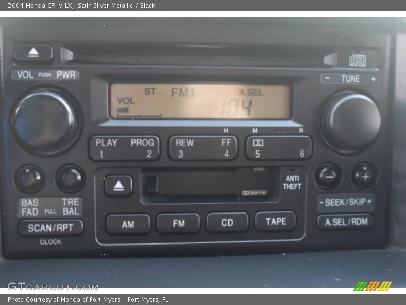 Satin Silver Metallic / Black 2004 Honda CR-V LX