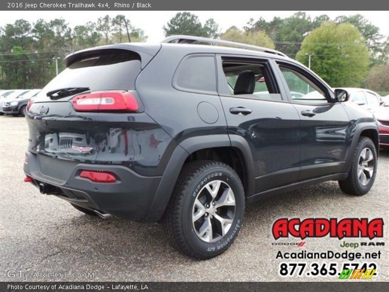 Rhino / Black 2016 Jeep Cherokee Trailhawk 4x4
