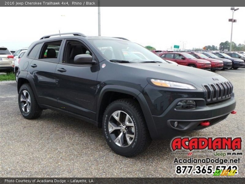 Rhino / Black 2016 Jeep Cherokee Trailhawk 4x4