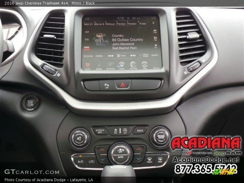 Rhino / Black 2016 Jeep Cherokee Trailhawk 4x4