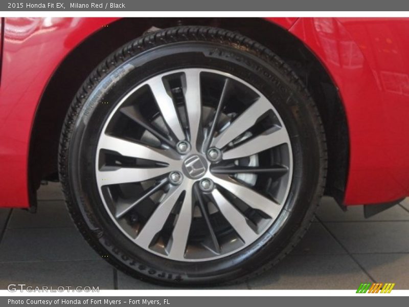 Milano Red / Black 2015 Honda Fit EX