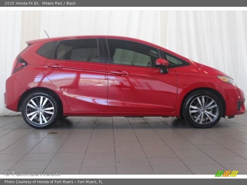 Milano Red / Black 2015 Honda Fit EX