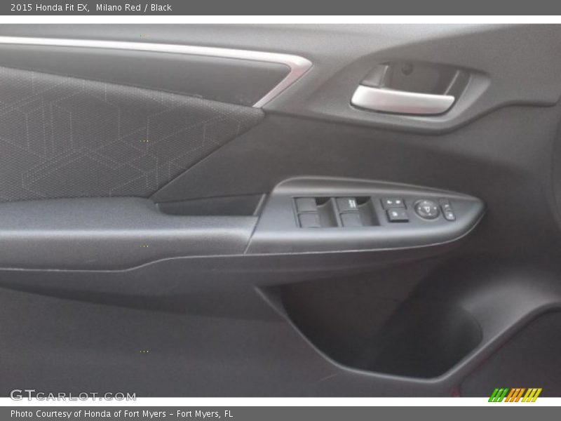 Milano Red / Black 2015 Honda Fit EX