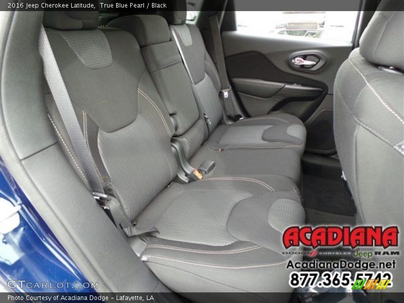 True Blue Pearl / Black 2016 Jeep Cherokee Latitude