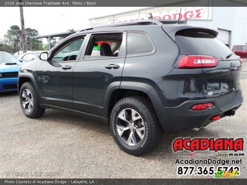 Rhino / Black 2016 Jeep Cherokee Trailhawk 4x4