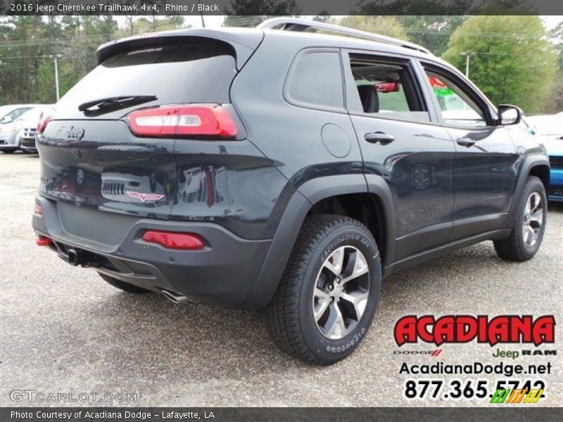 Rhino / Black 2016 Jeep Cherokee Trailhawk 4x4