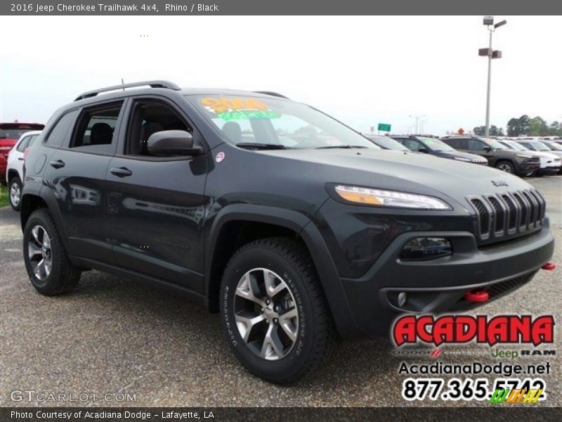 Rhino / Black 2016 Jeep Cherokee Trailhawk 4x4