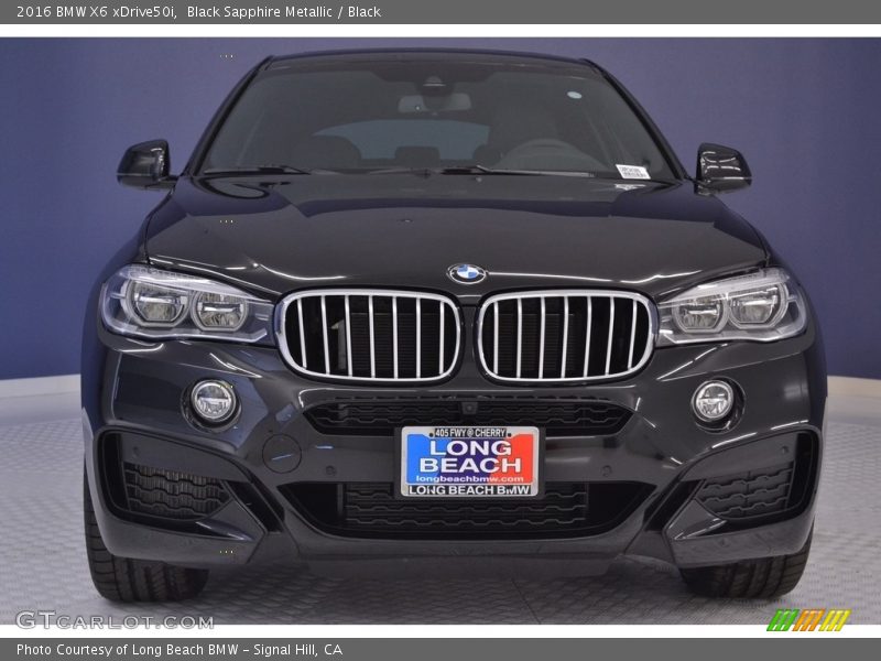 Black Sapphire Metallic / Black 2016 BMW X6 xDrive50i