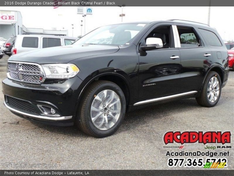 Brilliant Black Crystal Pearl / Black 2016 Dodge Durango Citadel