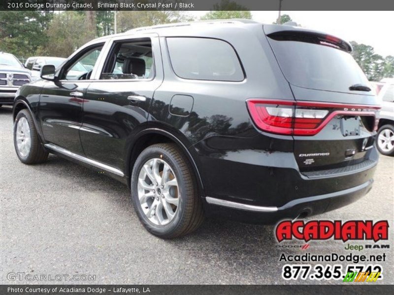 Brilliant Black Crystal Pearl / Black 2016 Dodge Durango Citadel