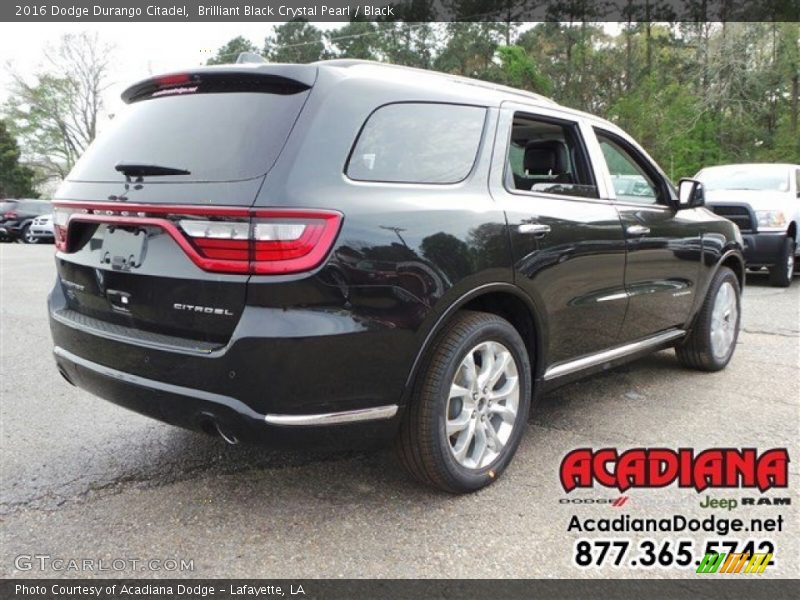 Brilliant Black Crystal Pearl / Black 2016 Dodge Durango Citadel