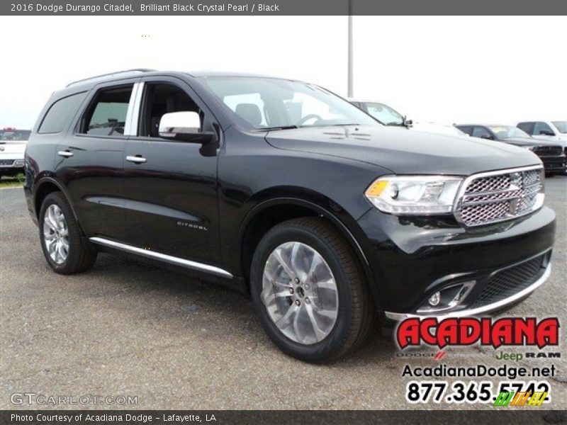 Brilliant Black Crystal Pearl / Black 2016 Dodge Durango Citadel