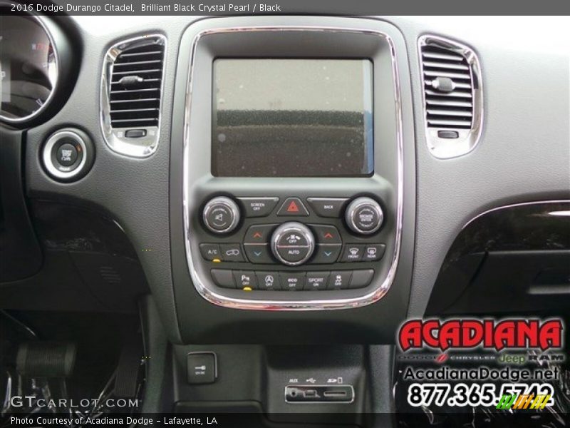 Brilliant Black Crystal Pearl / Black 2016 Dodge Durango Citadel