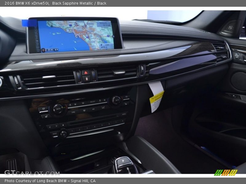 Black Sapphire Metallic / Black 2016 BMW X6 xDrive50i