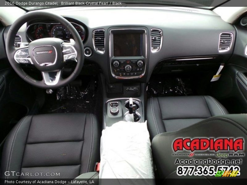 Brilliant Black Crystal Pearl / Black 2016 Dodge Durango Citadel