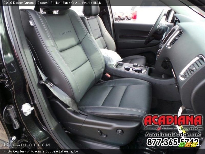 Brilliant Black Crystal Pearl / Black 2016 Dodge Durango Citadel