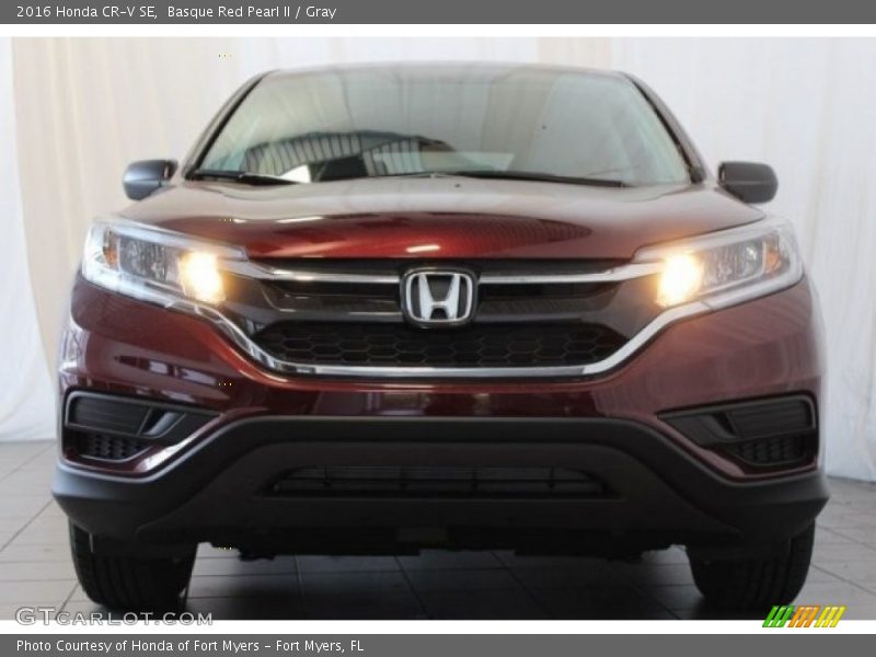 Basque Red Pearl II / Gray 2016 Honda CR-V SE