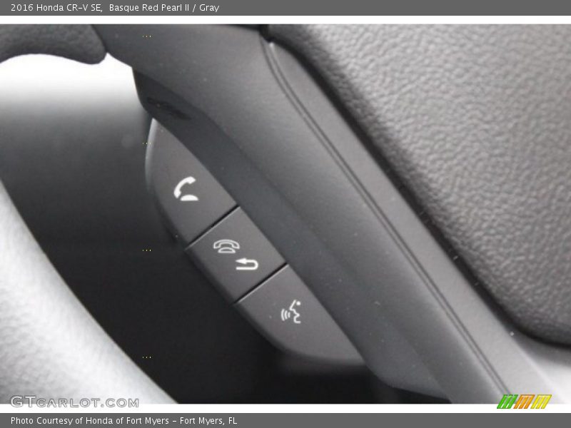 Basque Red Pearl II / Gray 2016 Honda CR-V SE