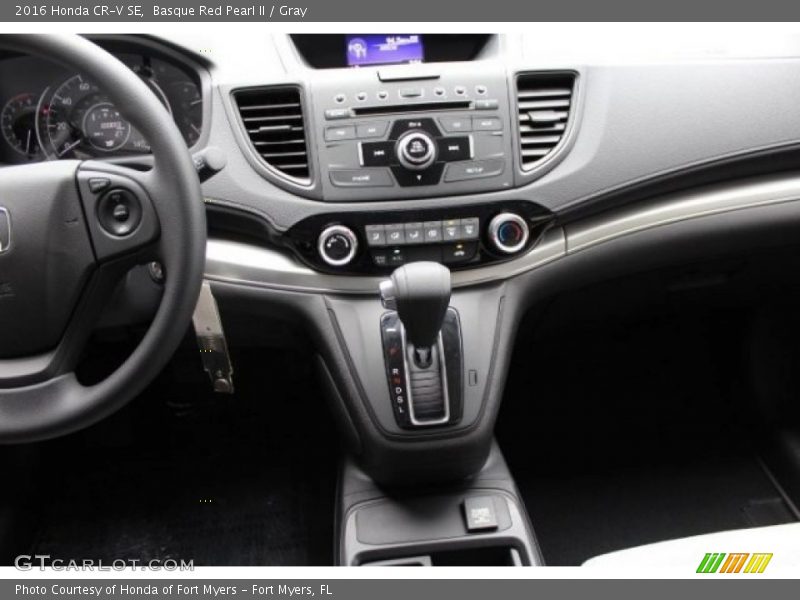 Basque Red Pearl II / Gray 2016 Honda CR-V SE