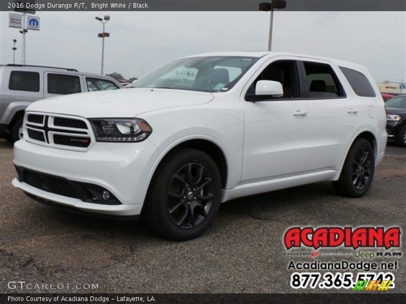 Bright White / Black 2016 Dodge Durango R/T