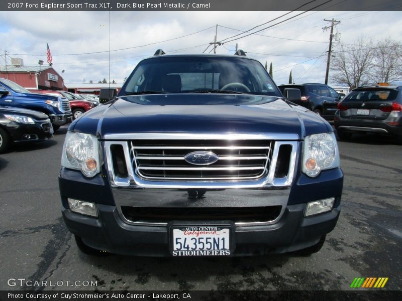 Dark Blue Pearl Metallic / Camel 2007 Ford Explorer Sport Trac XLT