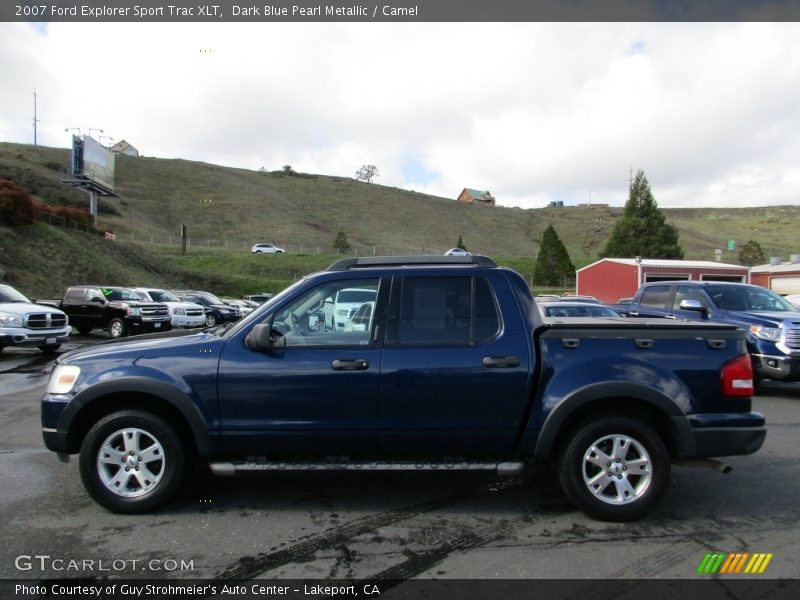 Dark Blue Pearl Metallic / Camel 2007 Ford Explorer Sport Trac XLT