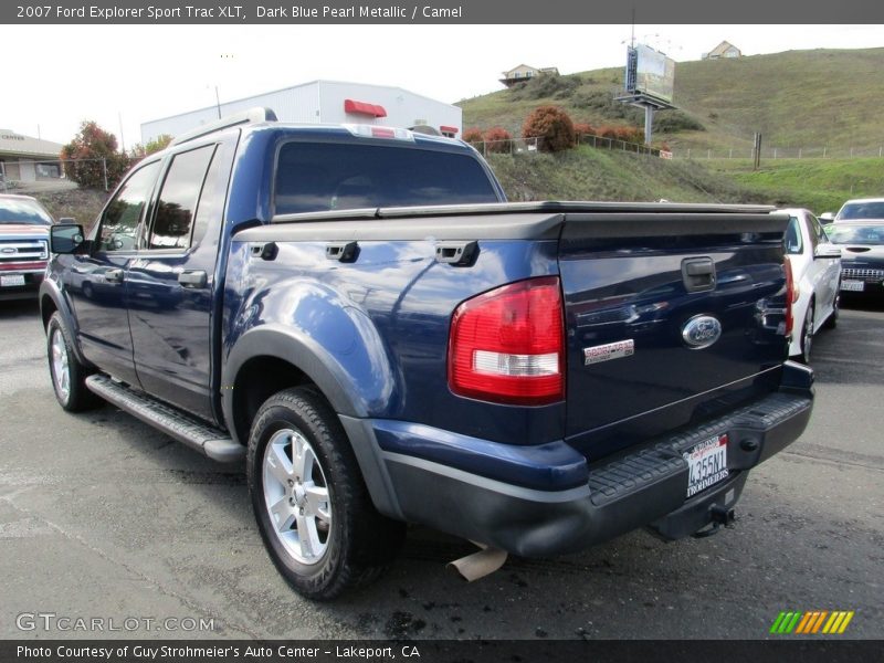 Dark Blue Pearl Metallic / Camel 2007 Ford Explorer Sport Trac XLT