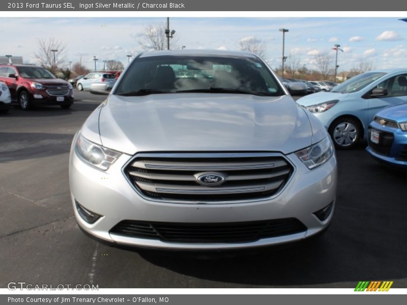 Ingot Silver Metallic / Charcoal Black 2013 Ford Taurus SEL
