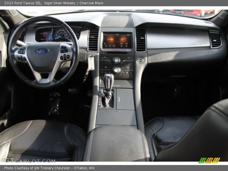 Ingot Silver Metallic / Charcoal Black 2013 Ford Taurus SEL