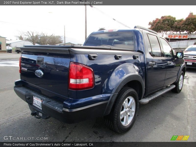 Dark Blue Pearl Metallic / Camel 2007 Ford Explorer Sport Trac XLT