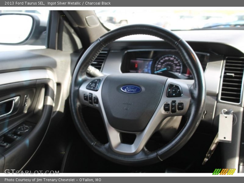 Ingot Silver Metallic / Charcoal Black 2013 Ford Taurus SEL