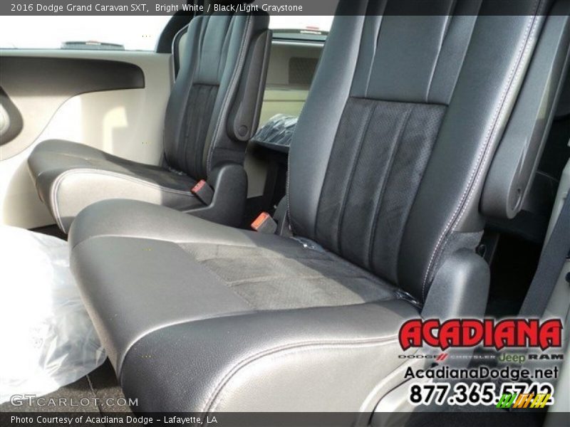 Bright White / Black/Light Graystone 2016 Dodge Grand Caravan SXT