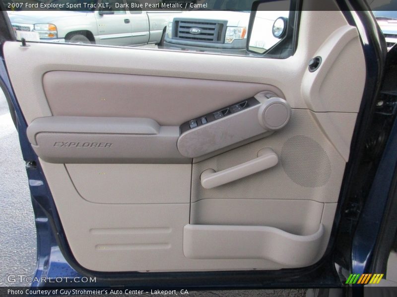 Dark Blue Pearl Metallic / Camel 2007 Ford Explorer Sport Trac XLT
