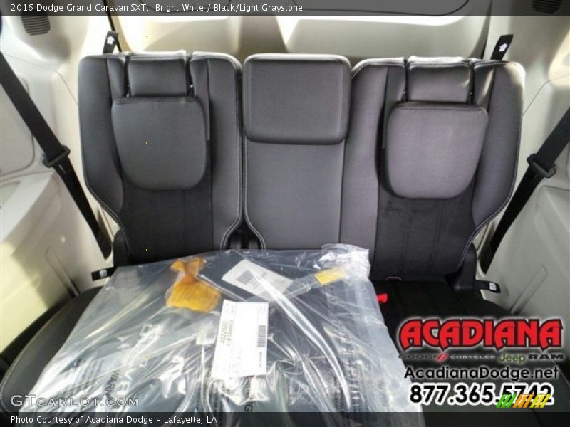 Bright White / Black/Light Graystone 2016 Dodge Grand Caravan SXT