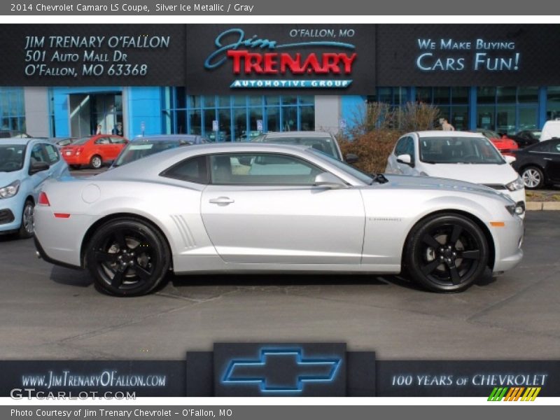 Silver Ice Metallic / Gray 2014 Chevrolet Camaro LS Coupe