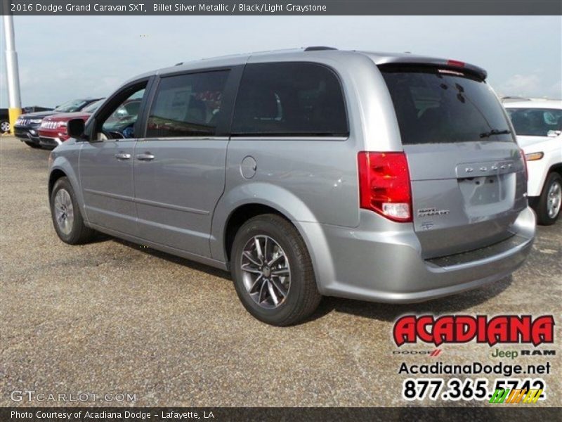 Billet Silver Metallic / Black/Light Graystone 2016 Dodge Grand Caravan SXT
