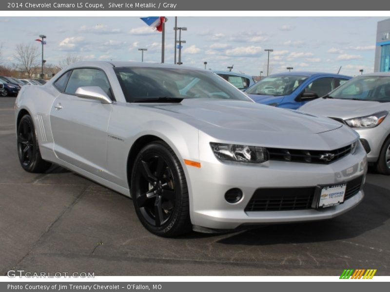 Silver Ice Metallic / Gray 2014 Chevrolet Camaro LS Coupe