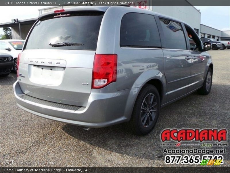 Billet Silver Metallic / Black/Light Graystone 2016 Dodge Grand Caravan SXT