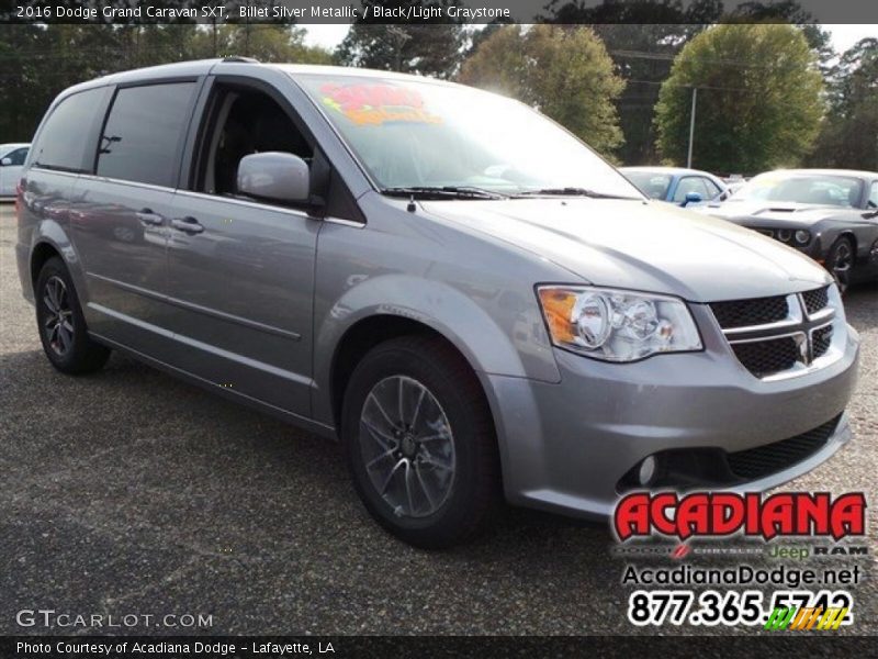 Billet Silver Metallic / Black/Light Graystone 2016 Dodge Grand Caravan SXT
