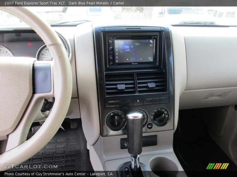 Dark Blue Pearl Metallic / Camel 2007 Ford Explorer Sport Trac XLT