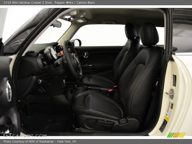 Pepper White / Carbon Black 2016 Mini Hardtop Cooper 2 Door